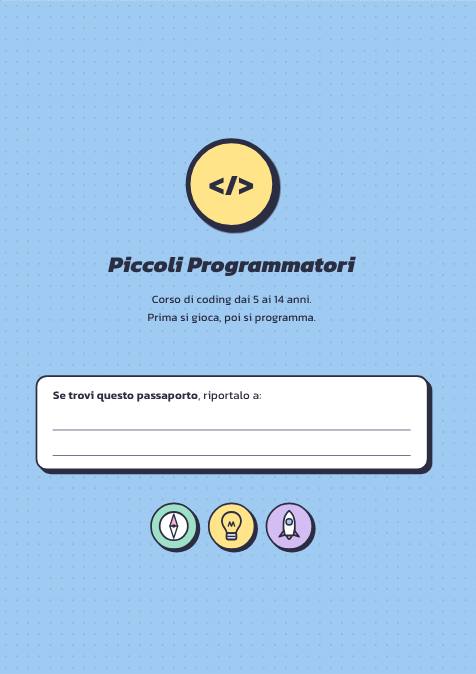 Prima pagina di «Passaporto del Programmatore»